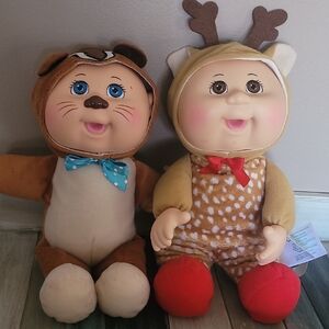 Adorable Animal-Themed Plush Dolls Set